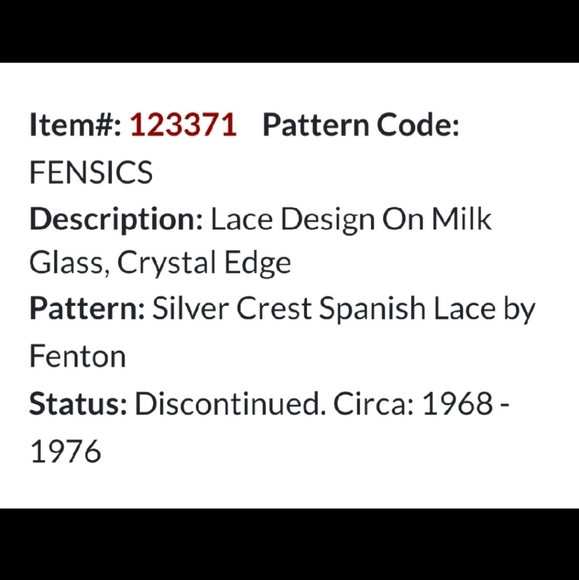 Vntg "Silver Crest Spanish Lace"  6 5/8" Compote by Fenton - Picture 5 of 8